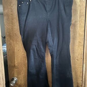 Woman Within Black Flare Jeans